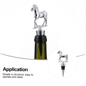 UPKOCH 3 Pcs Cork Champagne Preserver Wine Bottle Plug Wine Bottle Cap Horse Metal Plug Bottle Plug Bottle Metal Stopper Silver Preserver Cork Alloy Wine Preserver Pump Wine Bottle Plug