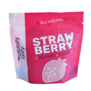 strawberry sugar | cocktail sugar | gourmet sugar | tea sugar | natural flavored sugar | real fruit flavored sugar | naturally tasty