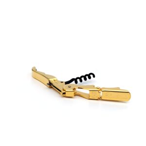 Pulltap's Genuine Slider 900 Corkscrew Wine Key Bottle Opener (Oro - Gold 24K Full Gold)