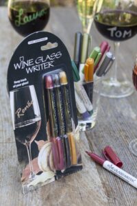 wine glass writer pens harvest set of 3#34223