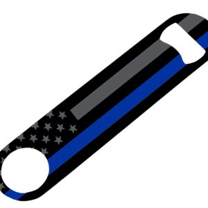 Thin Blue Line Police Officer Subdued Speed Bottle Opener Heavy Duty Gift Law Enforcement Blue Lives Matter Flag