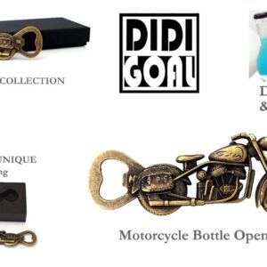 DIDI GOAL Motorcycle Bottle Opener, Vintage Bronze Metal Motorcycle Model Gift For Men Dad Husband Brother Boyfriend, Present For Birthday, Father’s Day, Valentine’s Day, Christmas (1)