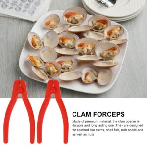 Yardwe 2Pcs Clam Opener Multi- Function Beer Clam Opener Shell Opener Shellfish Seafood Opener Tool for Restaurant Party Picnic Party Supplies