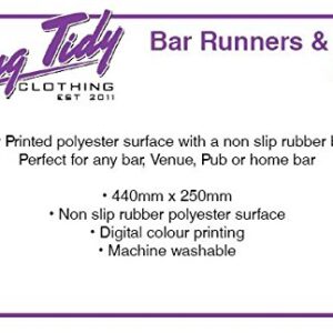 Rubber Bar Mat Bar Runner Irish Flag Spill Mat Gift Idea