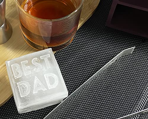 Custom Ice Cube Tray Mold with Text And Initials for Cocktail and Whiskey Ice makking tray Mold, Customized Silicone Ice Mold, Gift For Him, ice for Home Bar, Custom Ice Stamp