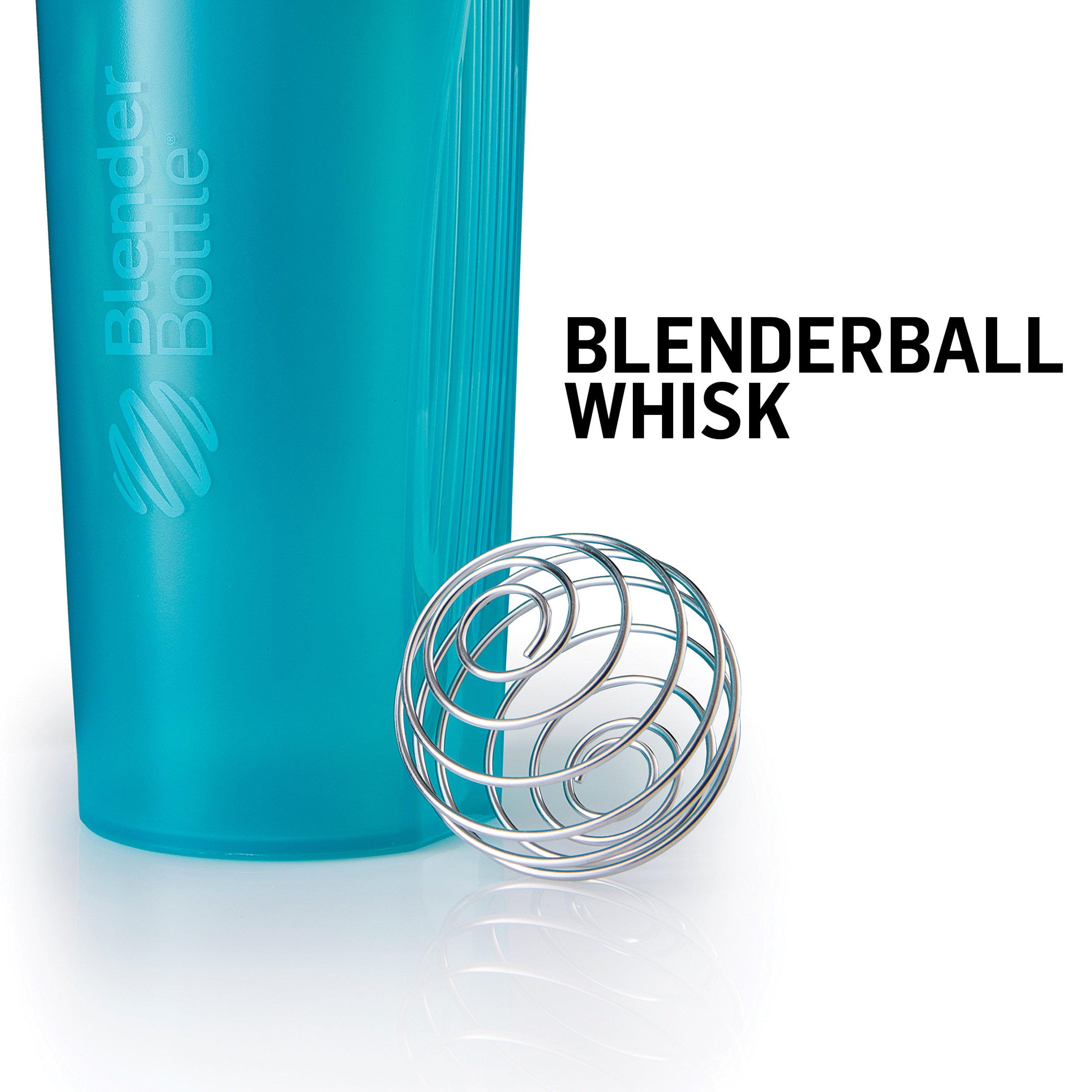 BlenderBottle Classic Loop Top Shaker Bottle, 20-Ounce, Clear/Black
