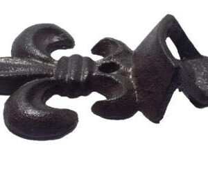 MIDWEST CRAFT HOUSE Bottle Opener Mardi Gras New Orleans Fleur De Lis Cast Iron Home Bar Mountable