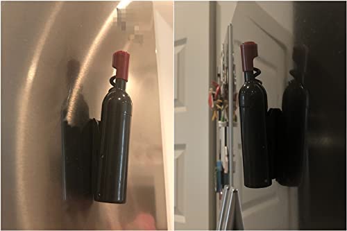 Magnetic Bottle Opener - Stick to Refrigerator for Wine and Beer Bottles Cute Two-Function Wine Bottle Shaped Magnetic Bottle Opener for Fridge