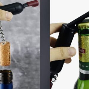 Magnetic Bottle Opener - Stick to Refrigerator for Wine and Beer Bottles Cute Two-Function Wine Bottle Shaped Magnetic Bottle Opener for Fridge