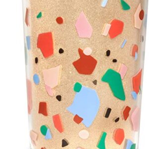 ban.do Glitter Bomb Gold Cocktail Shaker, BPA-Free Drink Mixer Holds 20 Ounces, Confetti