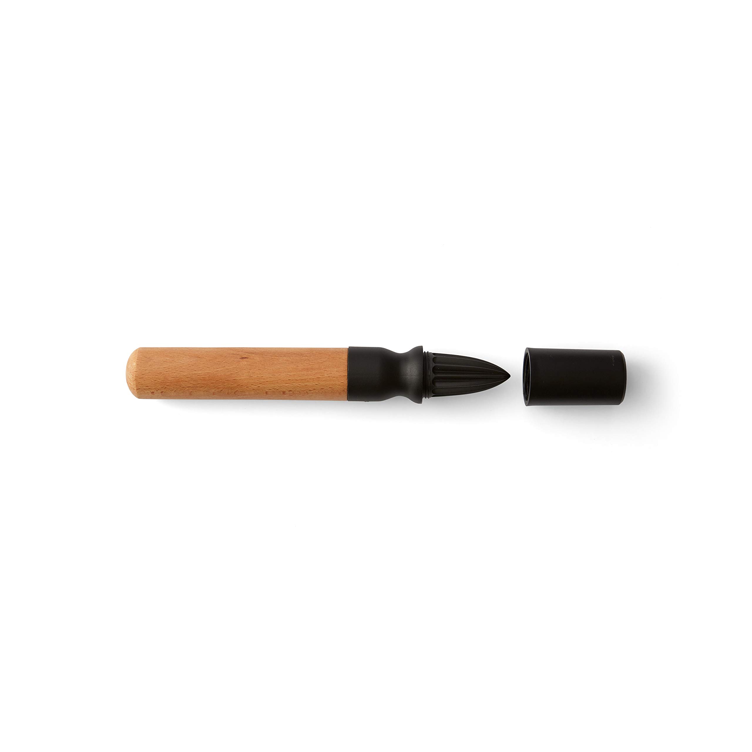 Rabbit 2-in-1 Muddler & Citrus Reamer, Beech Cocktail Muddler, Made from Solid Oiled, Wood/Black