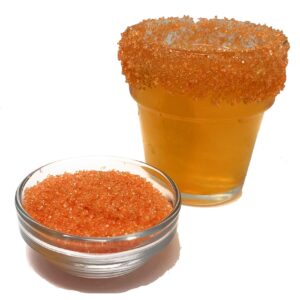 snowy river orange cocktail rimmer - kosher certified natural orange colored cocktail sugar (4oz)
