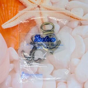 yueton 2PCS Boat Anchor Bottle Opener Keychain Alloy Novelty Creative Beer Wine Bottle Opener Party Favors Backpack Pendant