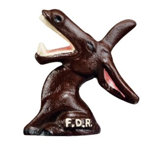 design toscano fdr democratic party donkey cast iron bottle opener