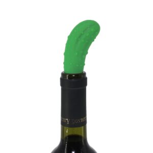 cucumber shape silicone wine bottle stopper resealable and resealable