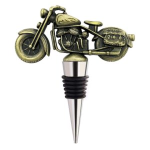 bottle stopper, vintage decorative bottle stopper for wine, unique motorcycle gifts for men