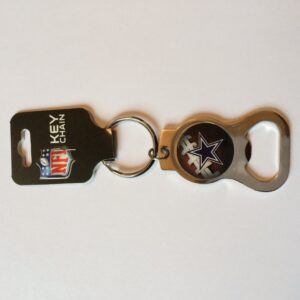 Rico Industries NFL Football Pittsburgh Steelers Metal Keychain - Beverage Bottle Opener With Key Ring - Pocket Size