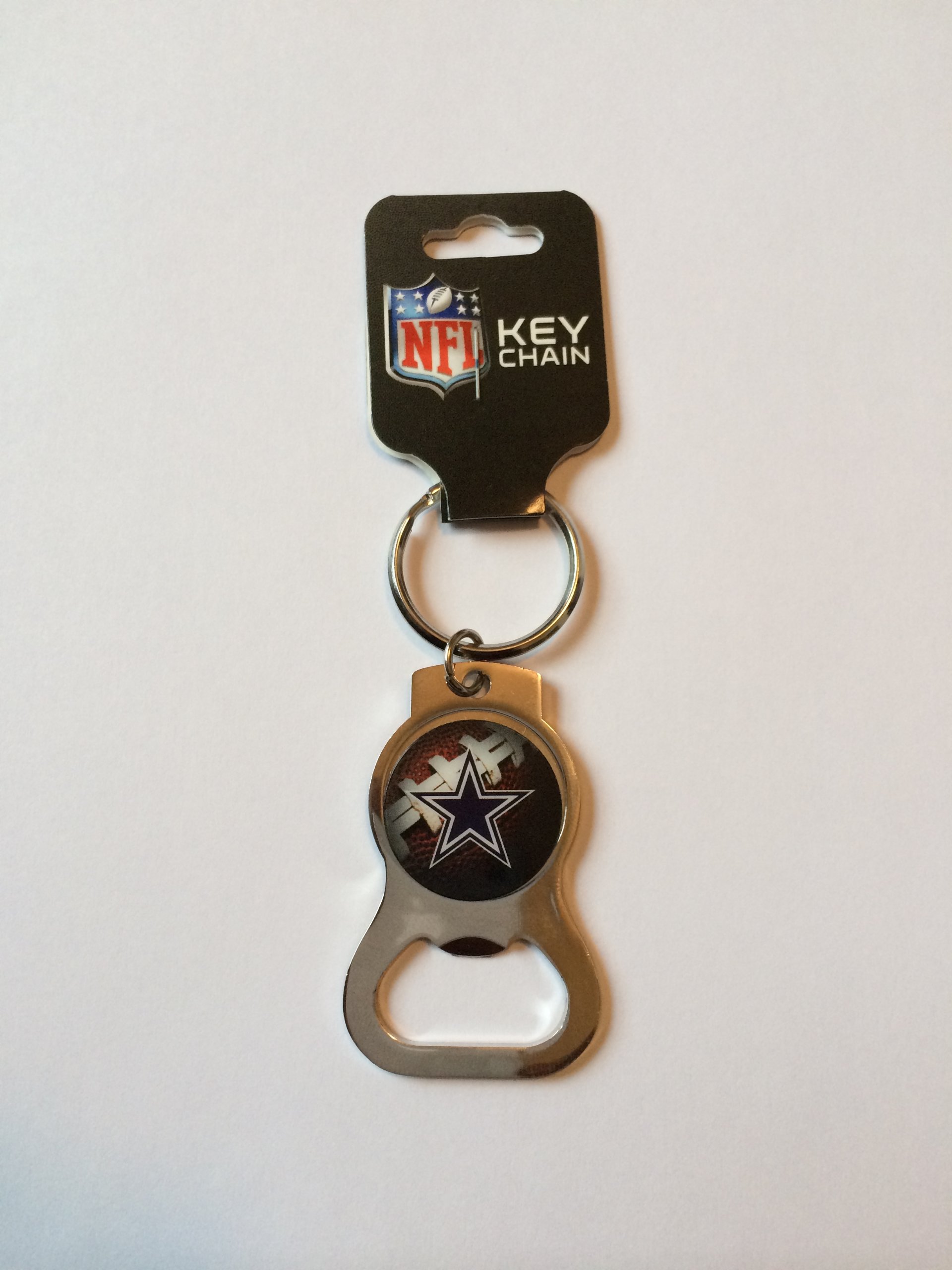 Rico Industries NFL Football Pittsburgh Steelers Metal Keychain - Beverage Bottle Opener With Key Ring - Pocket Size