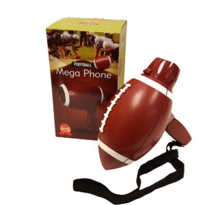 'Barwench Games' Football Shaped Megaphone with Voice, Siren and Built in Bottle Opener!