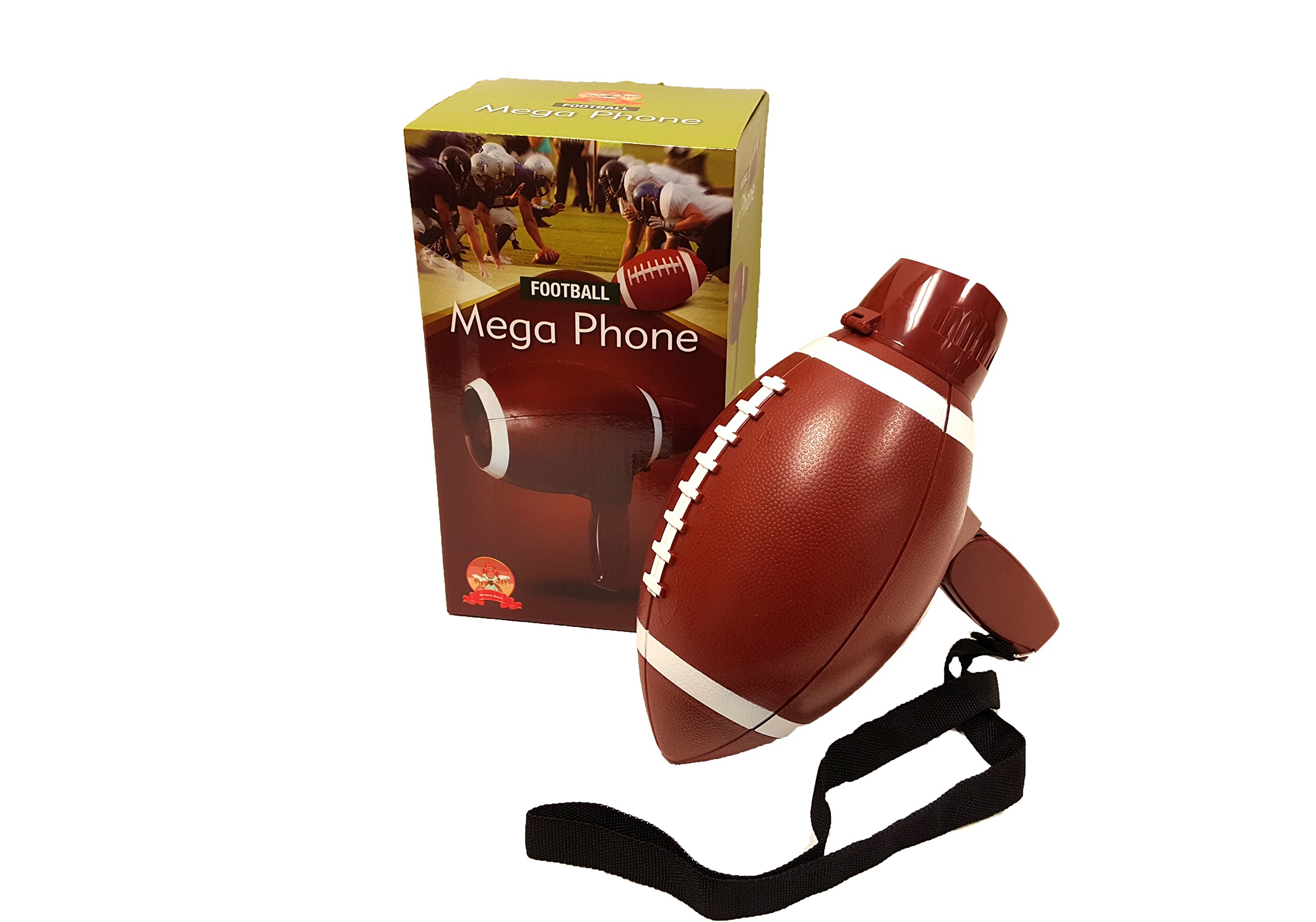 'Barwench Games' Football Shaped Megaphone with Voice, Siren and Built in Bottle Opener!