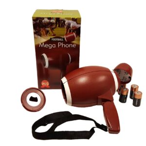 'Barwench Games' Football Shaped Megaphone with Voice, Siren and Built in Bottle Opener!