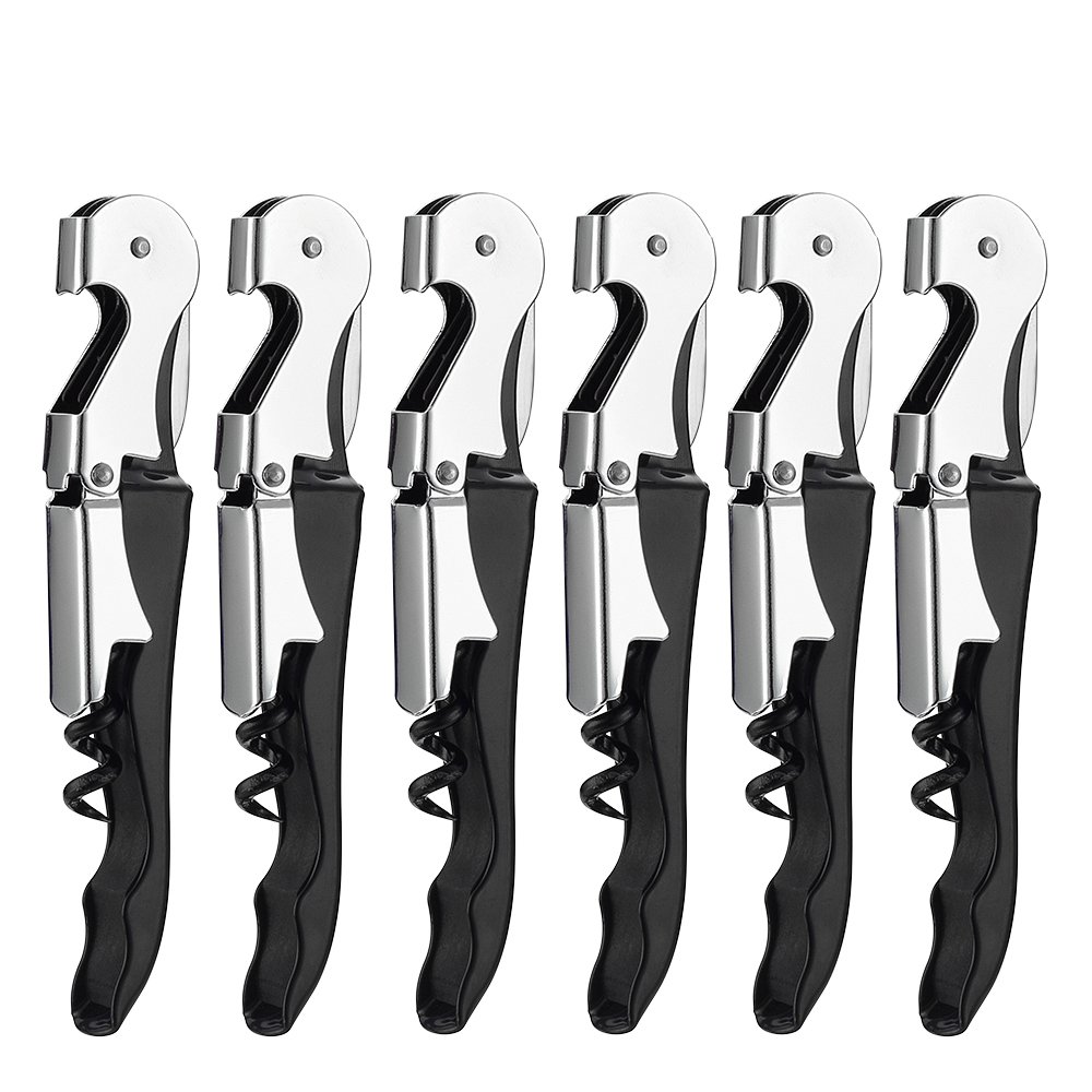 6 Pack Corkscrew Wine Opener With Foil Cutter By YWQ