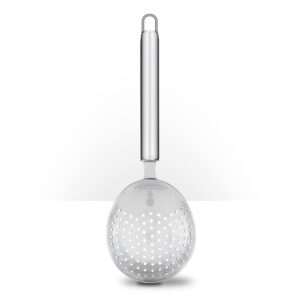 piña barware's the lexington - stainless steel commercial julep style cocktail bar strainer, brushed finish 1 pack