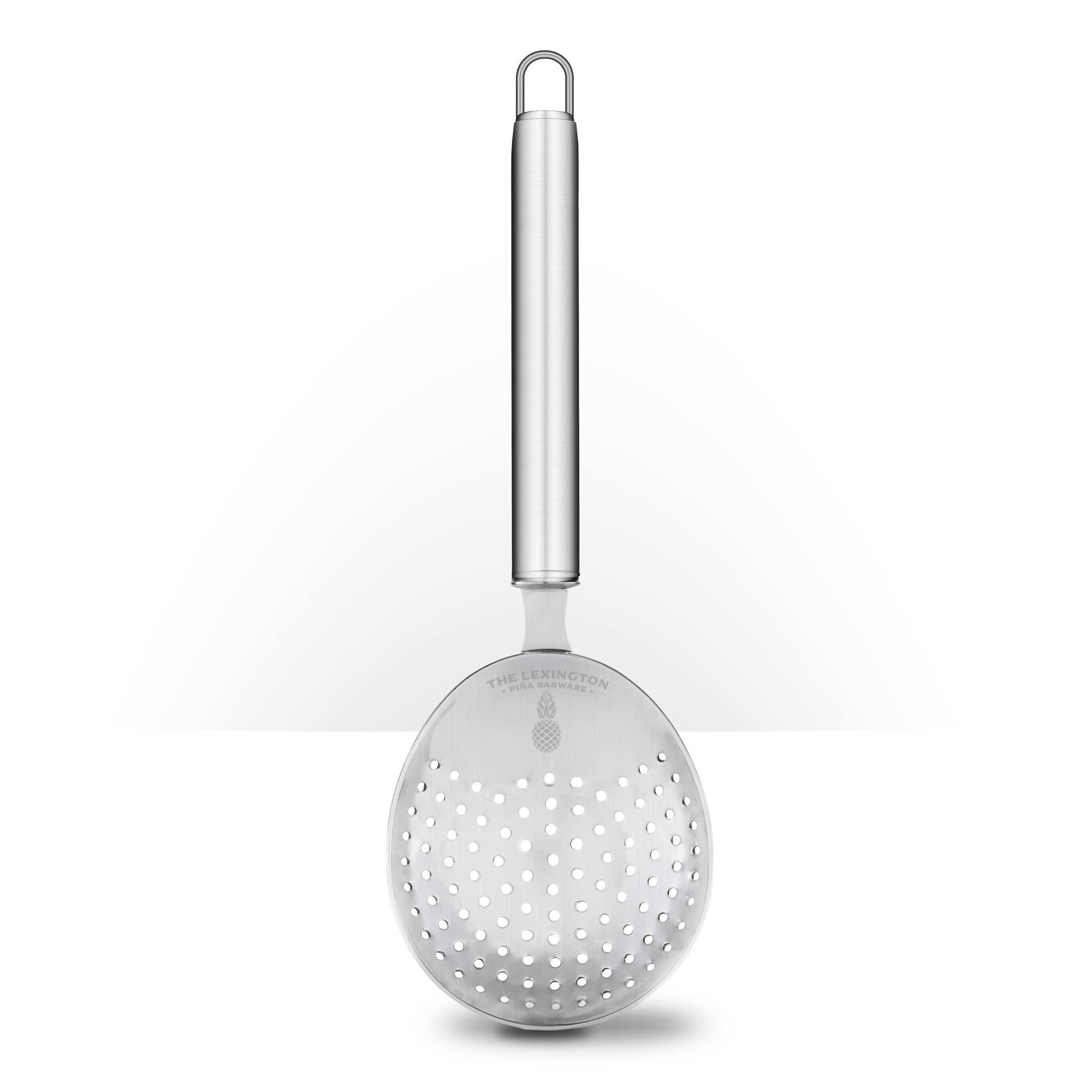 Piña Barware's The Lexington - Stainless Steel Commercial Julep Style Cocktail Bar Strainer, Brushed Finish 1 Pack