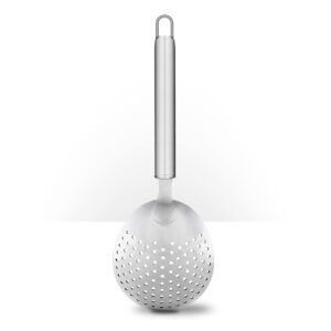 Piña Barware's The Lexington - Stainless Steel Commercial Julep Style Cocktail Bar Strainer, Brushed Finish 1 Pack