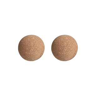 wine cork ball,2.4inch wooden cork ball stopper wine decanter top accessories carafe bottle replacement wine stoppers(size:2pcs)