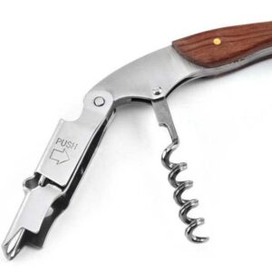 MLK Home Accessories Multifunctional Wooden Corkscrew Wine Bottle Opener