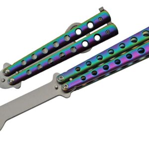 SZCO Supplies 9” Rainbow Finished Butterfly-Open Styled Travel/Camping Bottle Opener (211522-RB)