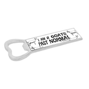 bar accessories i am 2 goats past normal magnetic bottle opener white