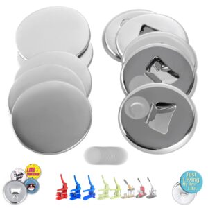 nice2have 25 sets of bottle opener button parts 2.25 inch (58mm) - button maker supplies for button maker machine