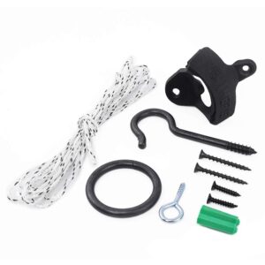 Iparts DIY Hook and Ring Game Hardware Set with Wall Mount Bottle Opener