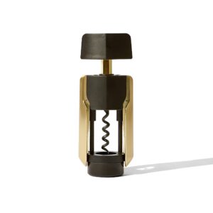 rbt premium wing corkscrew bottle opener, black, fits most wine bottles