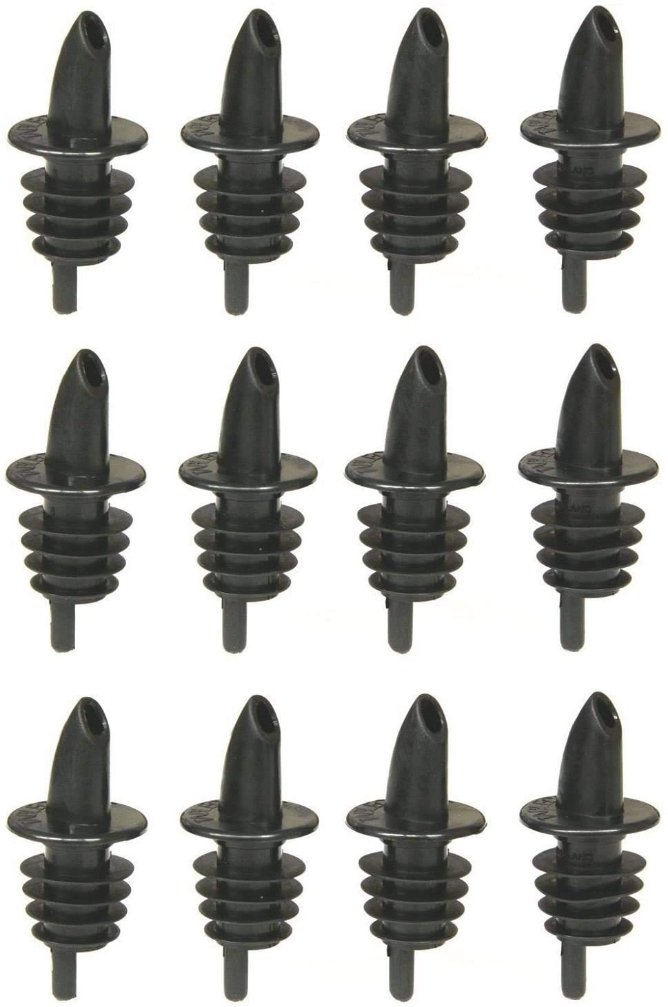 TableCraft H35BK Free Flow Pourers, Black, 36-Pack (Black, 3 Pack)