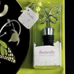 Weddingstar Butterfly Wine Stopper in Gift Packaging