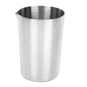 cocktail mixing cups, stainless steel bar mixing cups glass 500ml wine stirring mixing cup bartender tools for making cocktails at home party bar (silver)