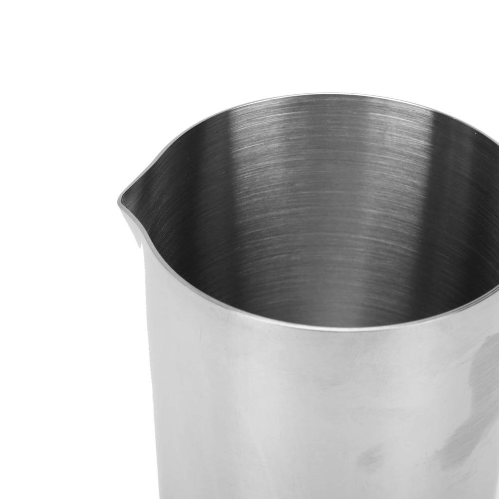 Cocktail Mixing Cups, Stainless Steel Bar Mixing Cups Glass 500ML Wine Stirring Mixing Cup Bartender Tools for Making Cocktails at Home Party Bar (Silver)