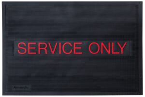 service only extra large rectangular bar mat spill drip mat -12" x 18"