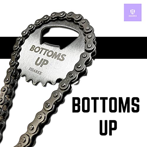 Bike Chain Gear Bottle Opener With Key Ring Chain Bottoms Up Sprocket Silver Stainless Steel Unique Birthday Amazing Gifts For Cyclists Bike Lover