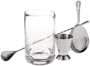 barfly classic cocktail stirring set, stainless steel (m37132)