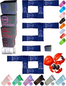 ebat sales - bhip red for men(perfect to support iblue & noni gia),1 box of 30 individual sachets w. a shaker cup (color may vary)