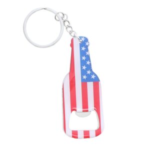 SandT Collection American Flag Beer Bottle Opener Keychain