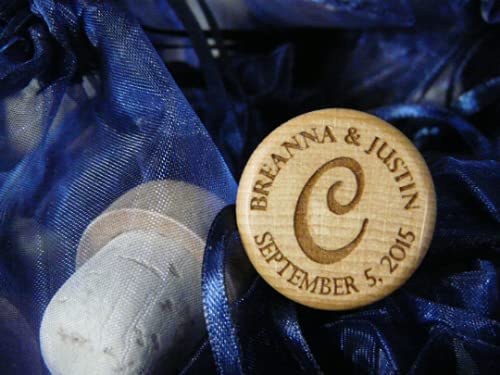 Personalized Cork Wine Stopper, Personalized corks For Wedding Favors, Anniversaries, Custom Wine Stoppers for Special Events and Occasions