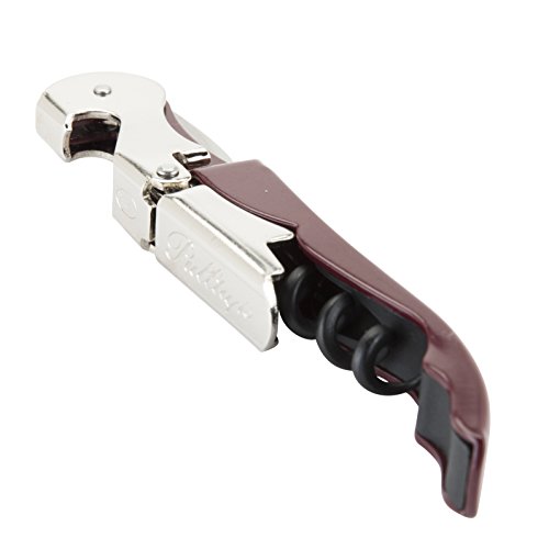 True Fabrication Pulltap's Double-hinged Corkscrew, One Size, Burgundy