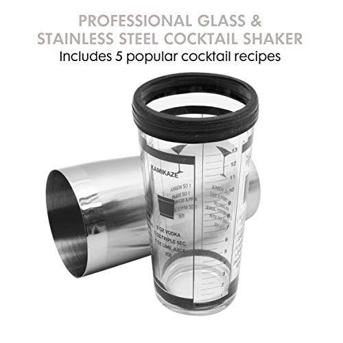 Oggi Pro Stainless-Steel 10-Piece Cocktail Shaker and Bar Tool Set