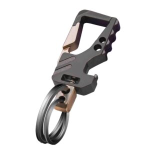liangery heavy duty key chain bottle opener with double key rings beer opener style car keychain for men women