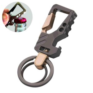 Liangery Heavy Duty Key Chain Bottle Opener with Double Key Rings Beer Opener Style Car Keychain for Men Women